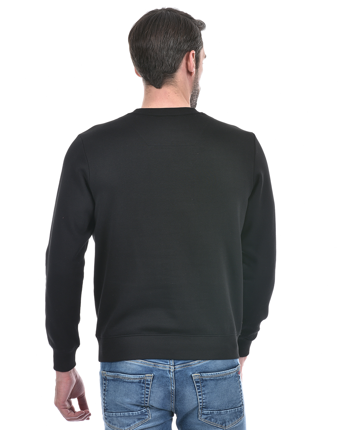 Numero Uno Men Typography Black Sweat Shirt